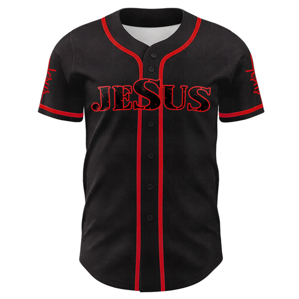 Christianartworkshop Maglia da baseball con croce di Gesù, chiodo e corona di spine - image 8