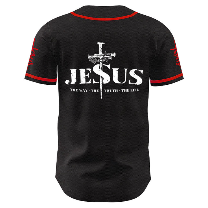 Christianartworkshop Maglia da baseball con croce di Gesù, chiodo e corona di spine - image 9