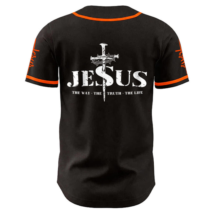 Christianartworkshop Maglia da baseball con croce di Gesù, chiodo e corona di spine - image 12