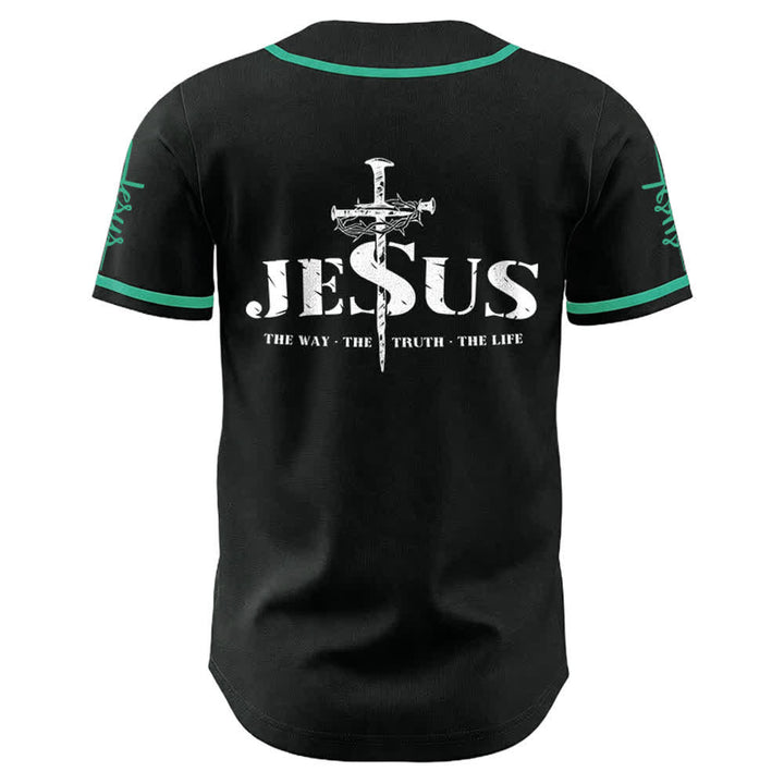 Christianartworkshop Maglia da baseball con croce di Gesù, chiodo e corona di spine - image 15