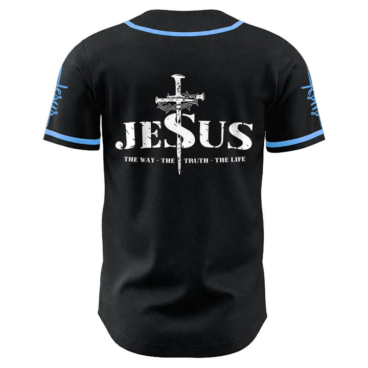 Christianartworkshop Maglia da baseball con croce di Gesù, chiodo e corona di spine - image 18