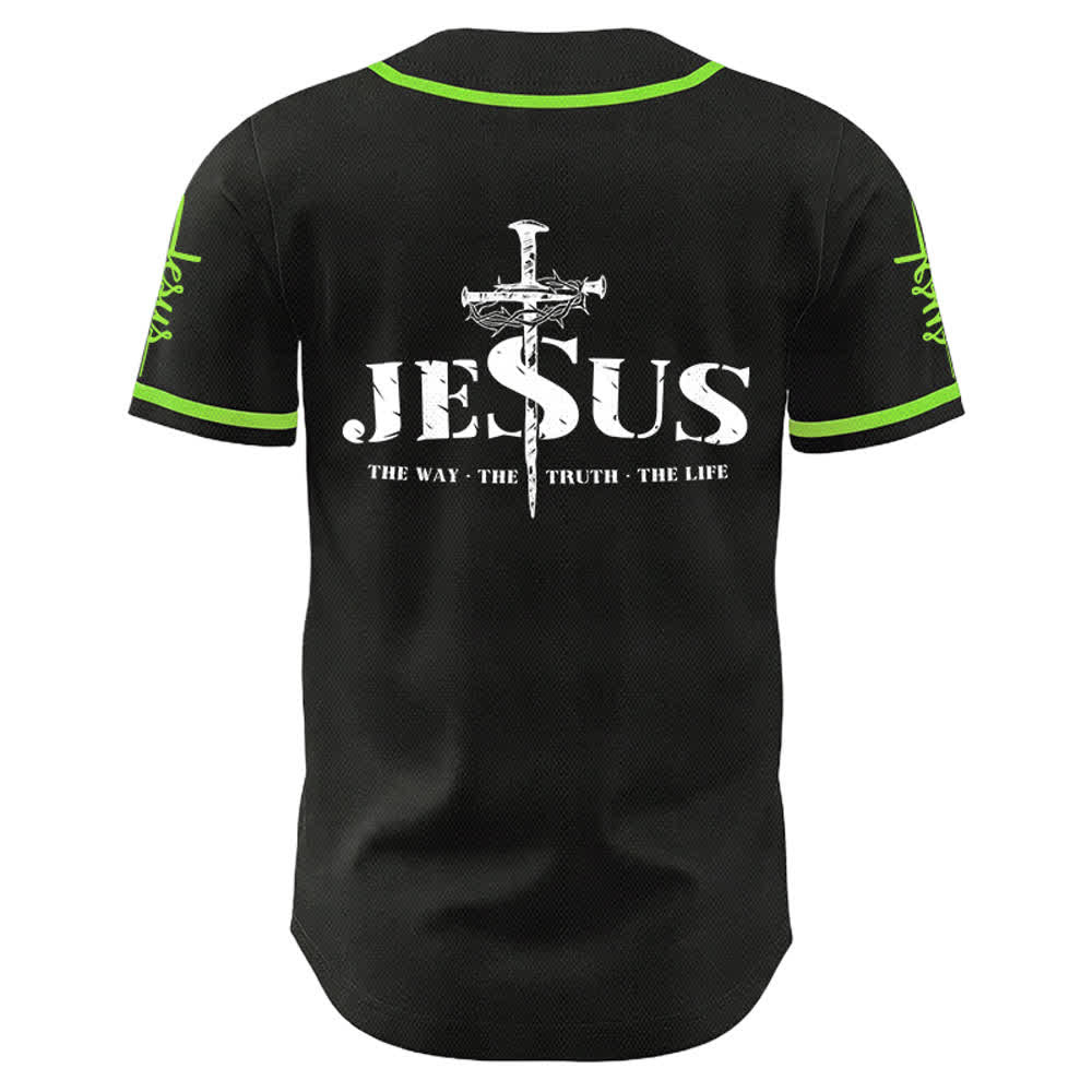 Christianartworkshop Maglia da baseball con croce di Gesù, chiodo e corona di spine - image 24