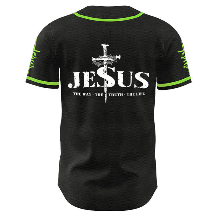Christianartworkshop Maglia da baseball con croce di Gesù, chiodo e corona di spine - image 24