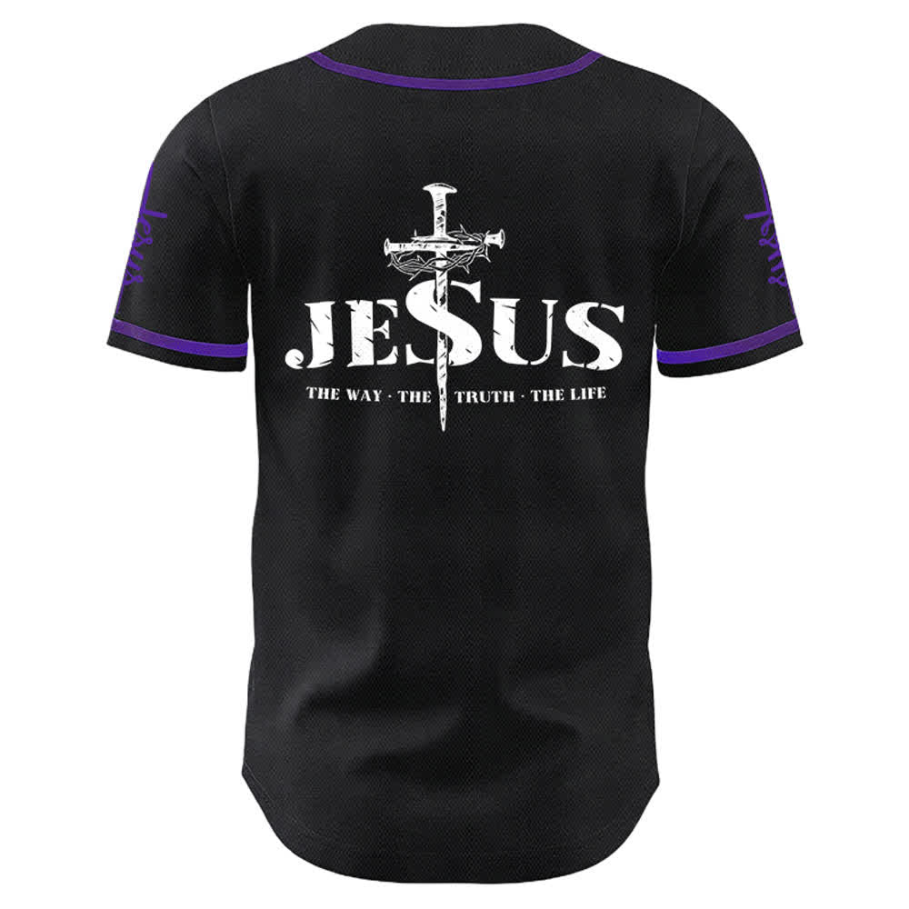 Christianartworkshop Maglia da baseball con croce di Gesù, chiodo e corona di spine - image 27