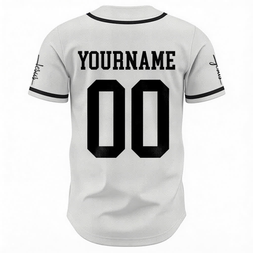 Christianartworkshop Child Of God Maglia da baseball unisex personalizzata con nome e numero - image 3