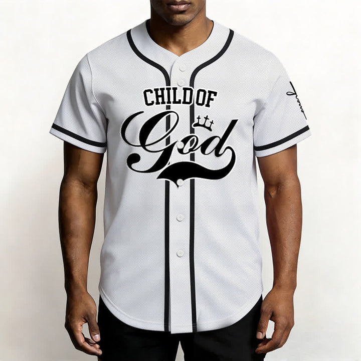 Christianartworkshop Child Of God Maglia da baseball unisex personalizzata con nome e numero - image 6