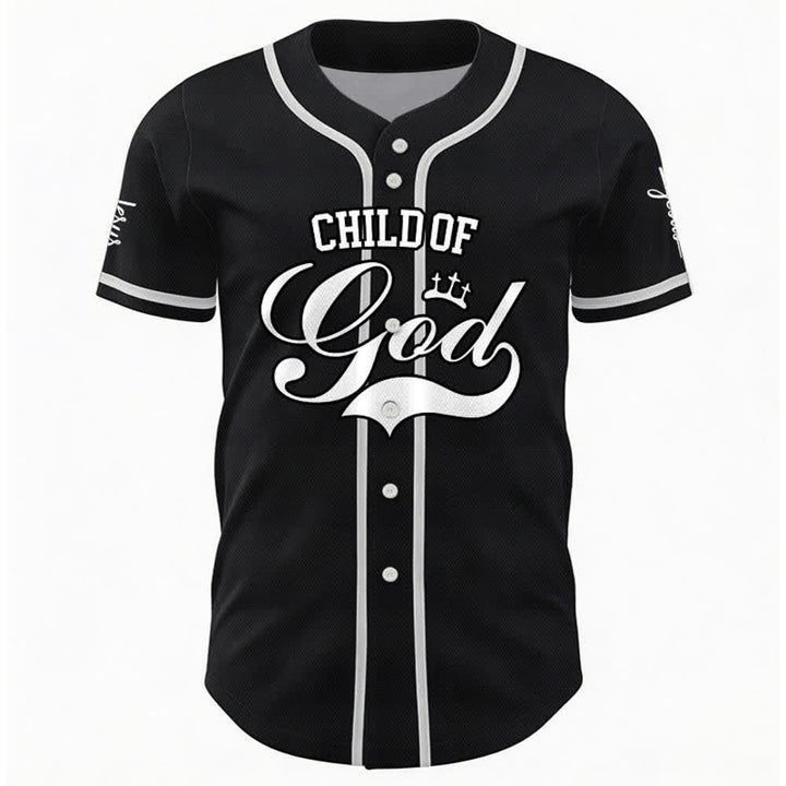 Christianartworkshop Child Of God Maglia da baseball unisex personalizzata con nome e numero - image 10