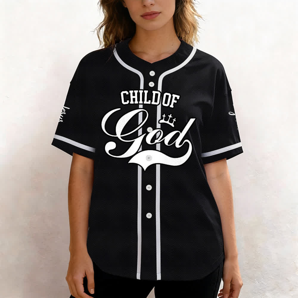 Christianartworkshop Child Of God Maglia da baseball unisex personalizzata con nome e numero - image 14