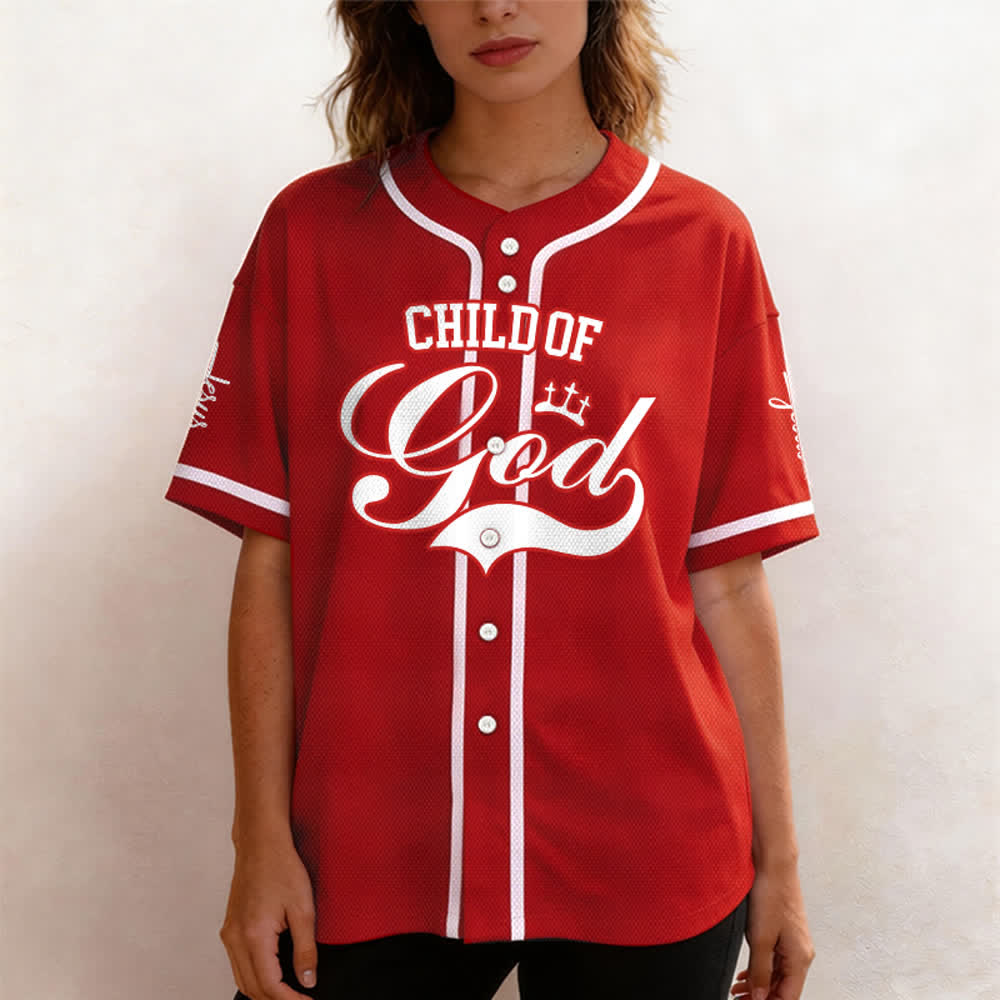 Christianartworkshop Child Of God Maglia da baseball unisex personalizzata con nome e numero - image 20