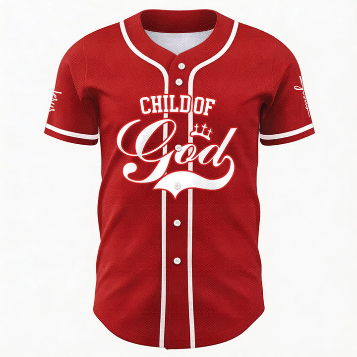 Christianartworkshop Child Of God Maglia da baseball unisex personalizzata con nome e numero - image 18