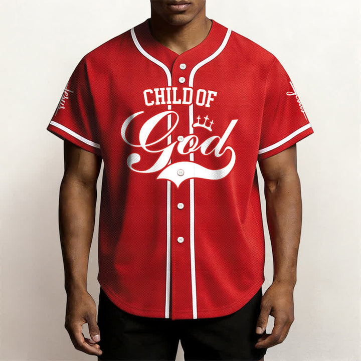 Christianartworkshop Child Of God Maglia da baseball unisex personalizzata con nome e numero - image 22