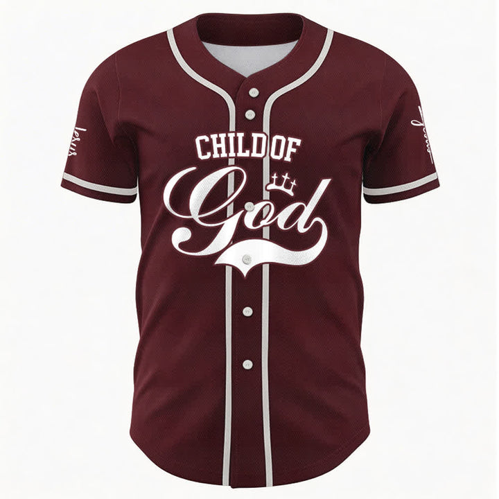 Christianartworkshop Child Of God Maglia da baseball unisex personalizzata con nome e numero - image 26