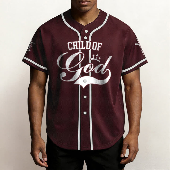 Christianartworkshop Child Of God Maglia da baseball unisex personalizzata con nome e numero - image 30