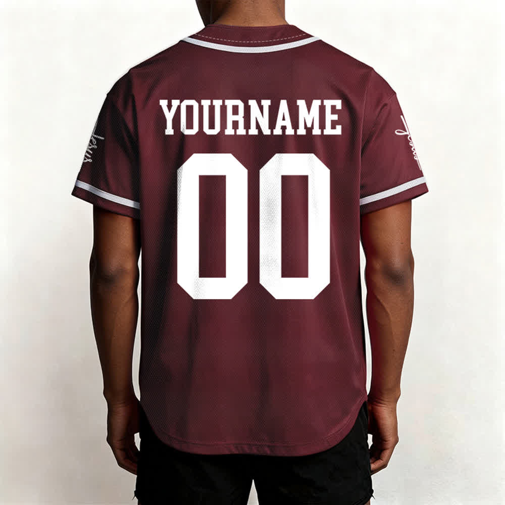 Christianartworkshop Child Of God Maglia da baseball unisex personalizzata con nome e numero - image 31