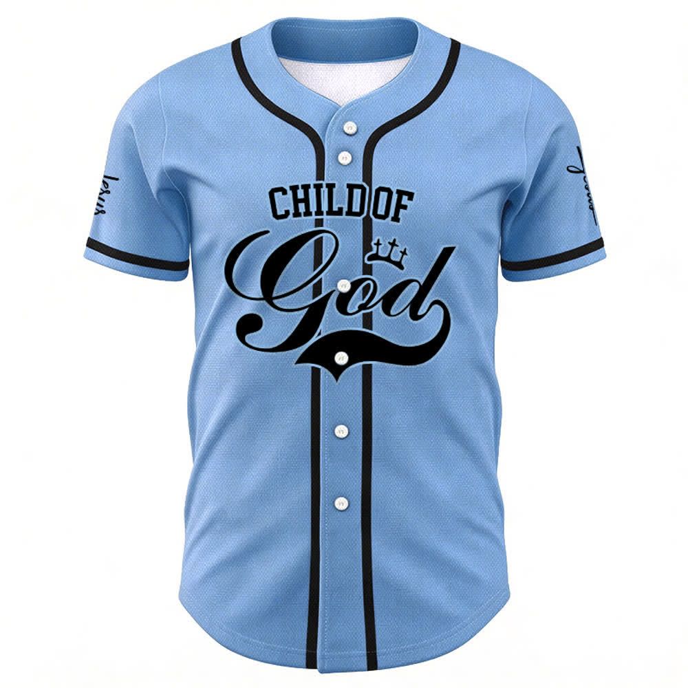 Christianartworkshop Child Of God Maglia da baseball unisex personalizzata con nome e numero - image 34
