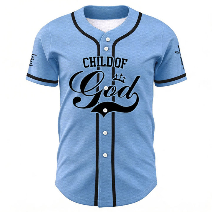 Christianartworkshop Child Of God Maglia da baseball unisex personalizzata con nome e numero - image 34