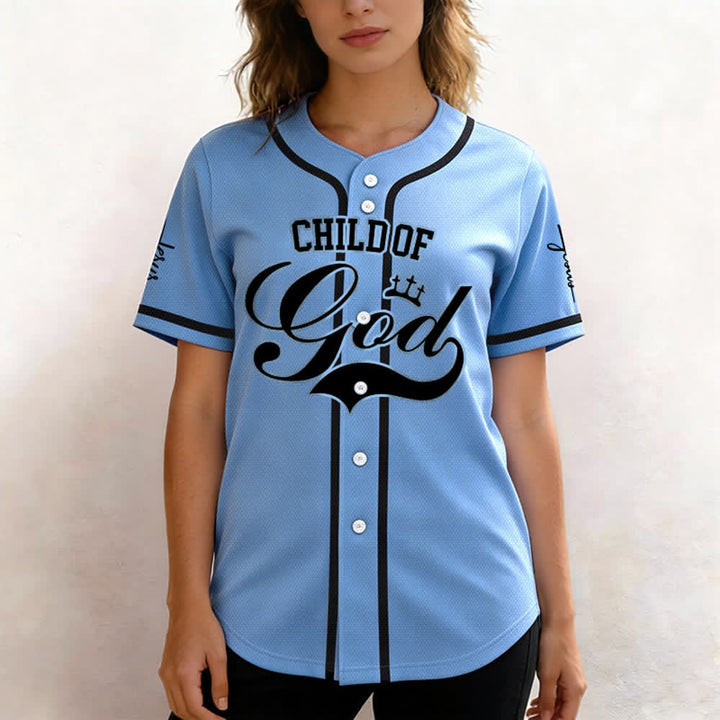 Christianartworkshop Child Of God Maglia da baseball unisex personalizzata con nome e numero - image 38