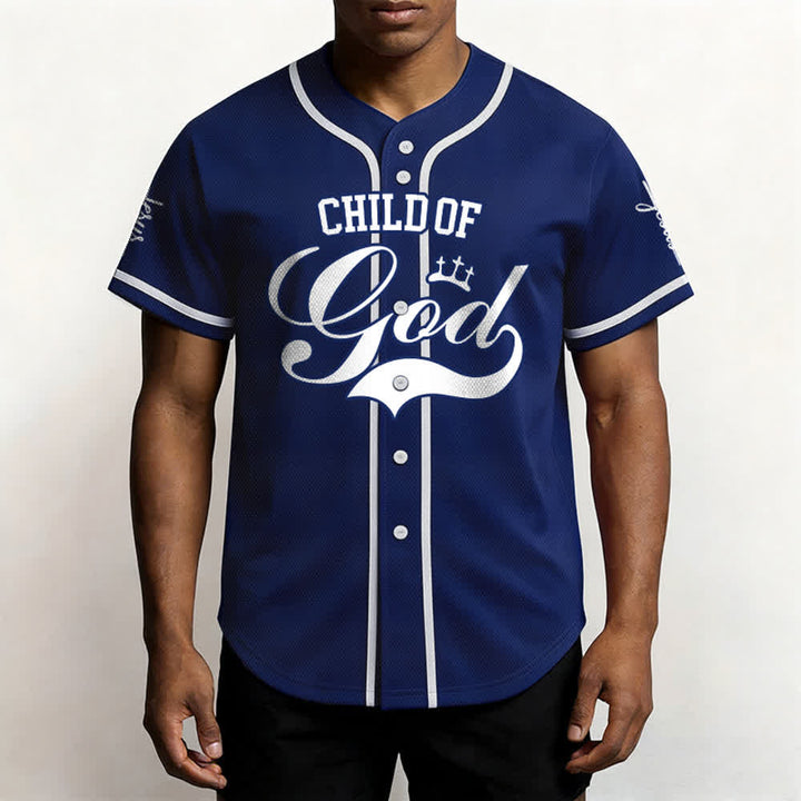 Christianartworkshop Child Of God Maglia da baseball unisex personalizzata con nome e numero - image 46
