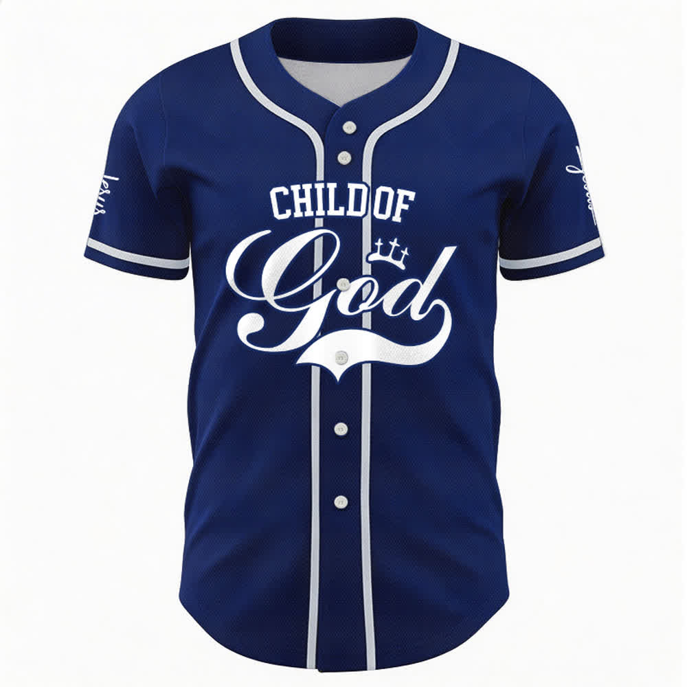 Christianartworkshop Child Of God Maglia da baseball unisex personalizzata con nome e numero - image 42