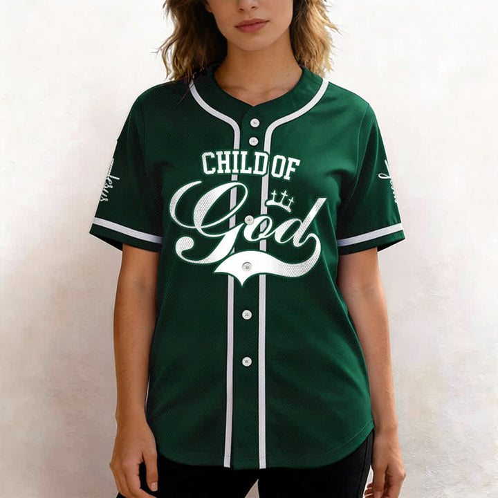 Christianartworkshop Child Of God Maglia da baseball unisex personalizzata con nome e numero - image 54
