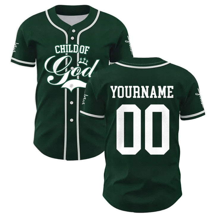 Christianartworkshop Child Of God Maglia da baseball unisex personalizzata con nome e numero - image 49