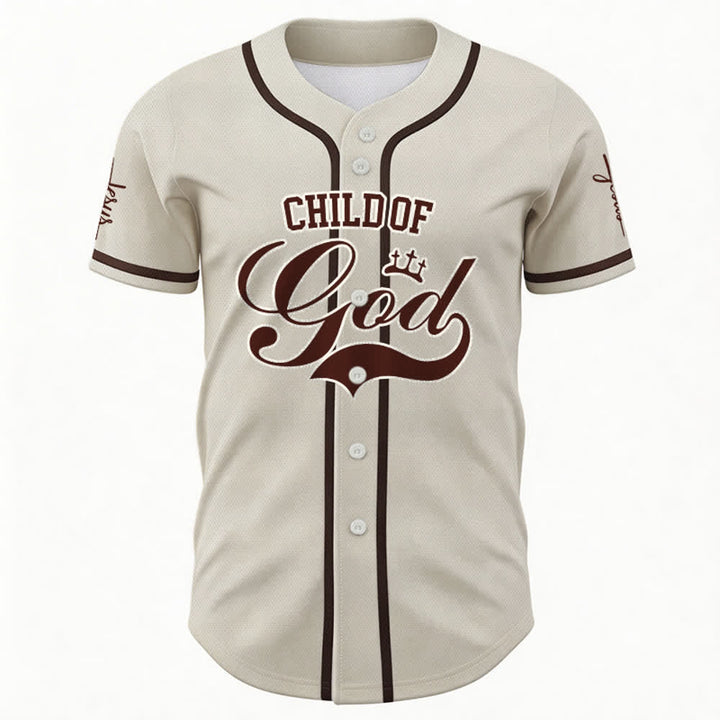 Christianartworkshop Child Of God Maglia da baseball unisex personalizzata con nome e numero - image 58