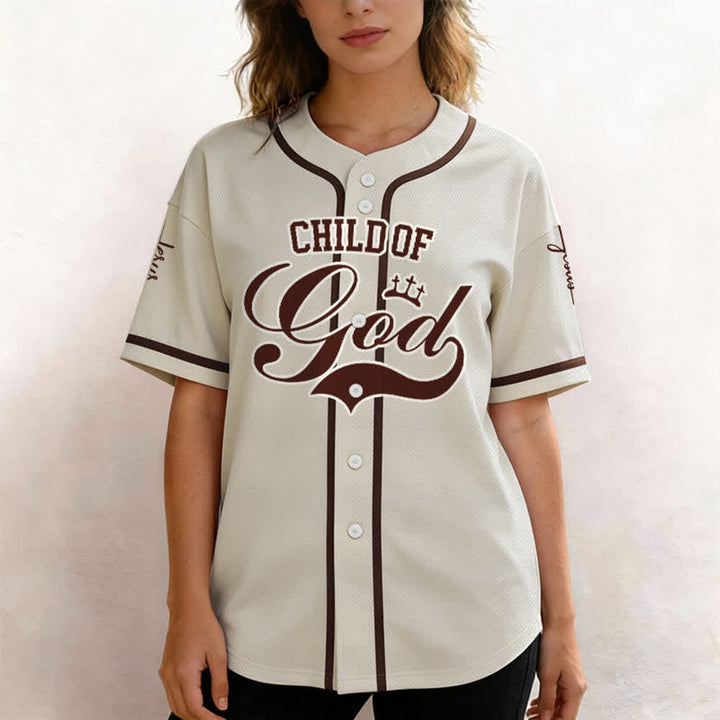 Christianartworkshop Child Of God Maglia da baseball unisex personalizzata con nome e numero - image 60
