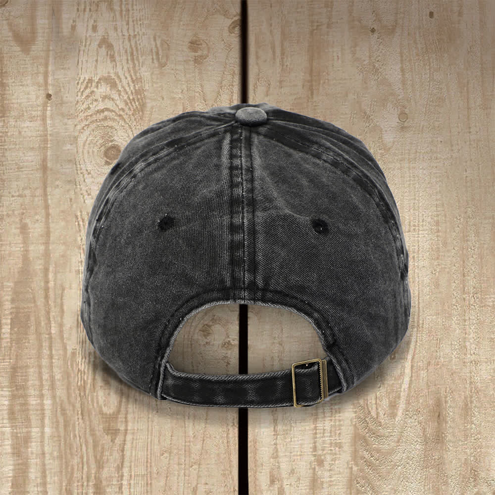 Christianartworkshop Cappello classico casual con piccola croce ricamata in corsivo con scritta "Blessed" - image 4