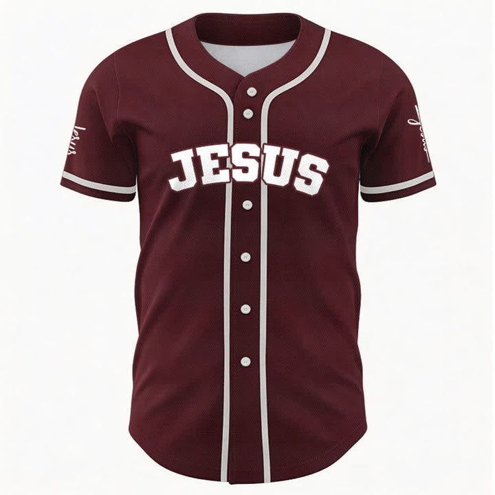 Christianartworkshop Maglia da baseball unisex personalizzata con Gesù Classico Abbigliamento Sportivo Personalizzato - image 26