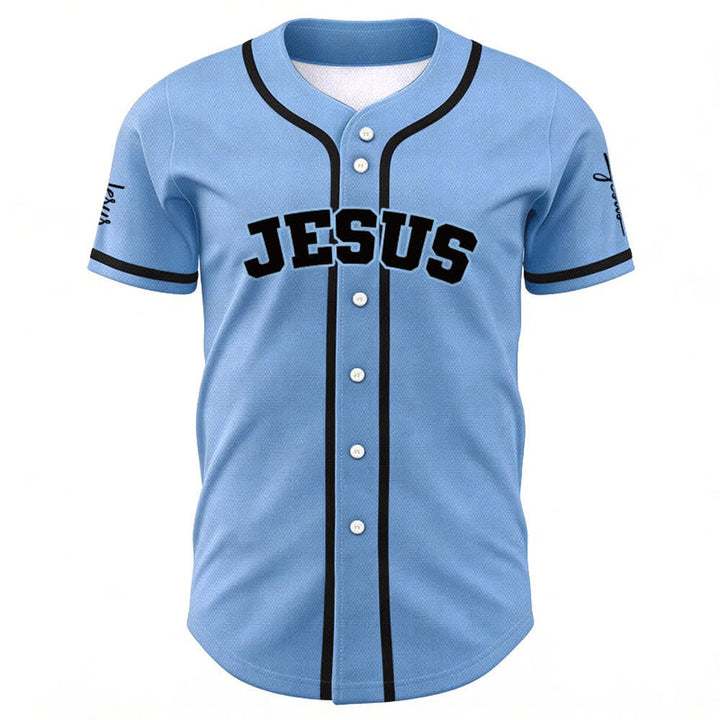 Christianartworkshop Maglia da baseball unisex personalizzata con Gesù Classico Abbigliamento Sportivo Personalizzato - image 34