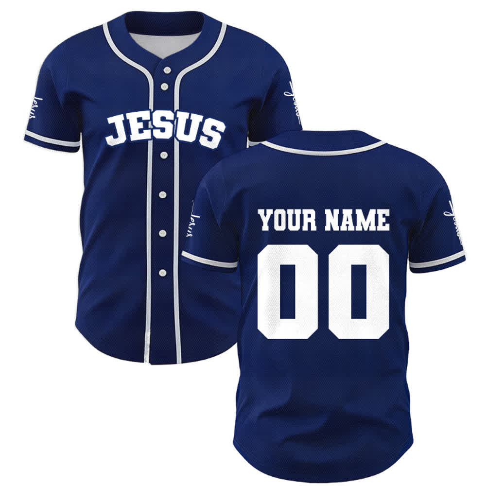 Christianartworkshop Maglia da baseball unisex personalizzata con Gesù Classico Abbigliamento Sportivo Personalizzato - image 41