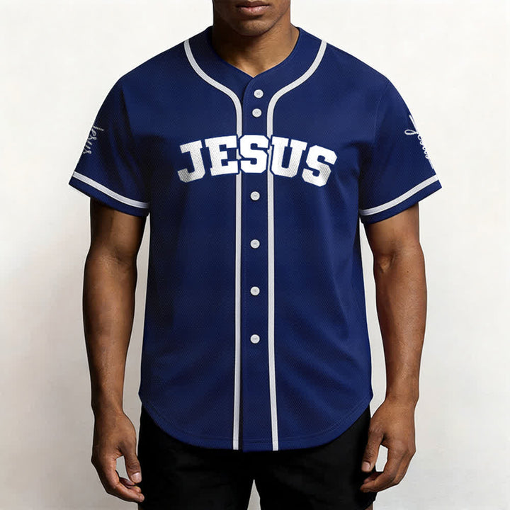 Christianartworkshop Maglia da baseball unisex personalizzata con Gesù Classico Abbigliamento Sportivo Personalizzato - image 44