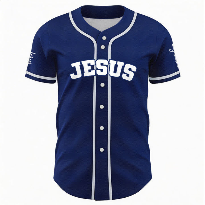 Christianartworkshop Maglia da baseball unisex personalizzata con Gesù Classico Abbigliamento Sportivo Personalizzato - image 42