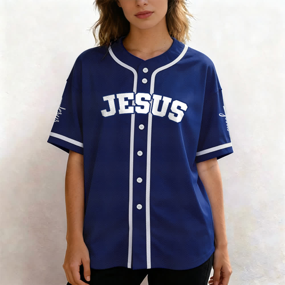 Christianartworkshop Maglia da baseball unisex personalizzata con Gesù Classico Abbigliamento Sportivo Personalizzato - image 46