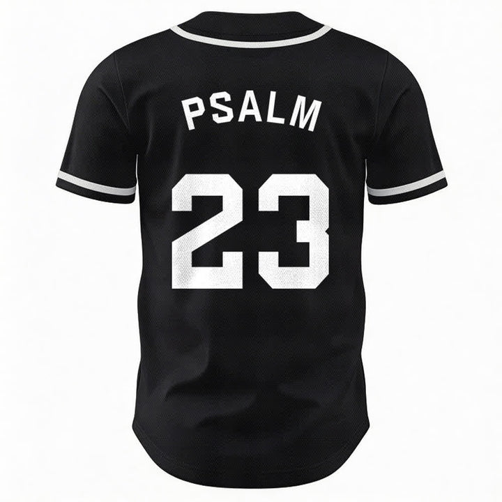 Maglia da baseball unisex Christianartworkshop in stile retrò sportivo con il Salmo 23 - image 16