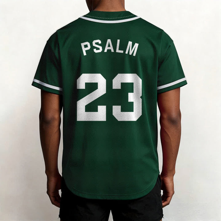 Maglia da baseball unisex Christianartworkshop in stile retrò sportivo con il Salmo 23 - image 46