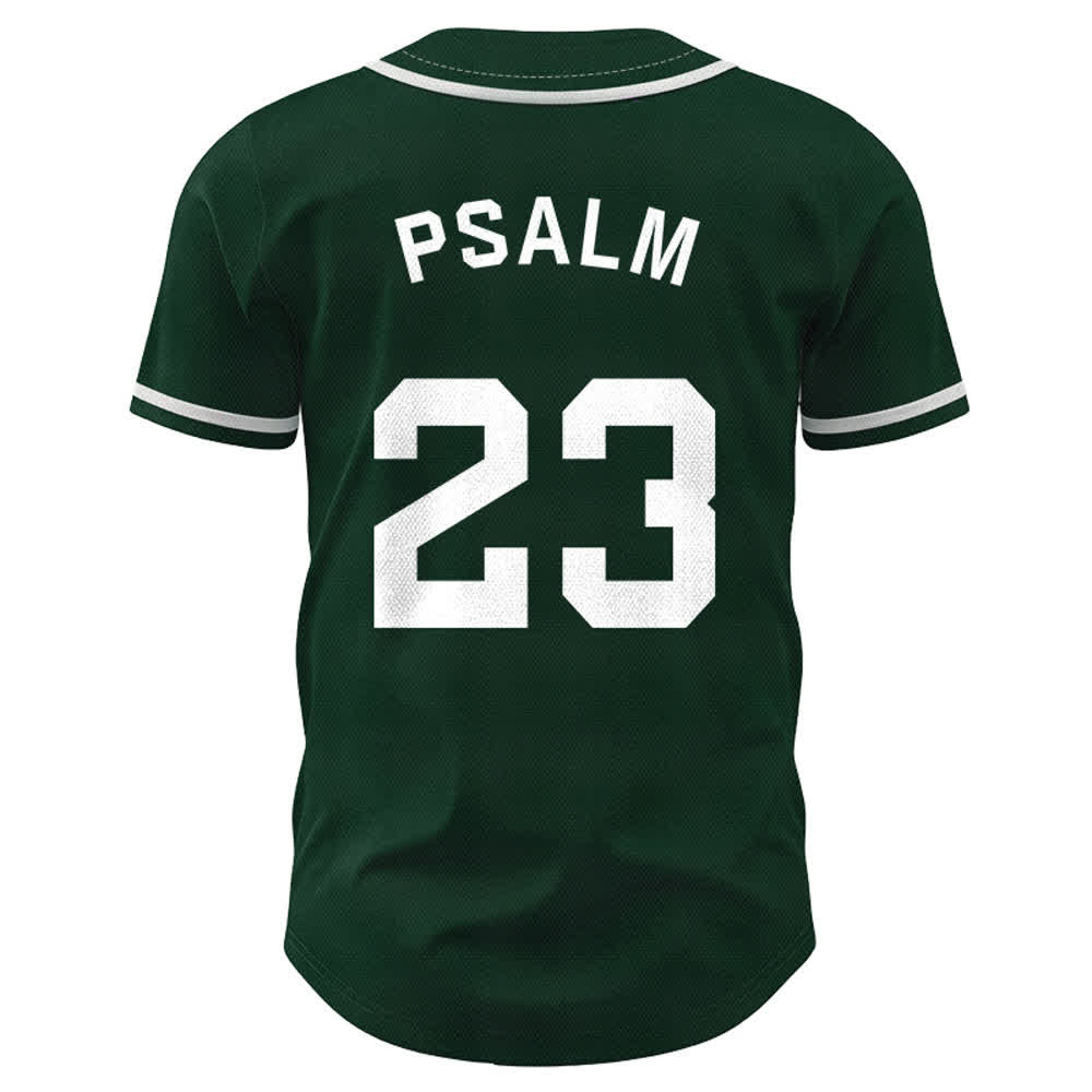 Maglia da baseball unisex Christianartworkshop in stile retrò sportivo con il Salmo 23 - image 44
