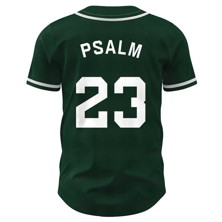 Maglia da baseball unisex Christianartworkshop in stile retrò sportivo con il Salmo 23 - image 44