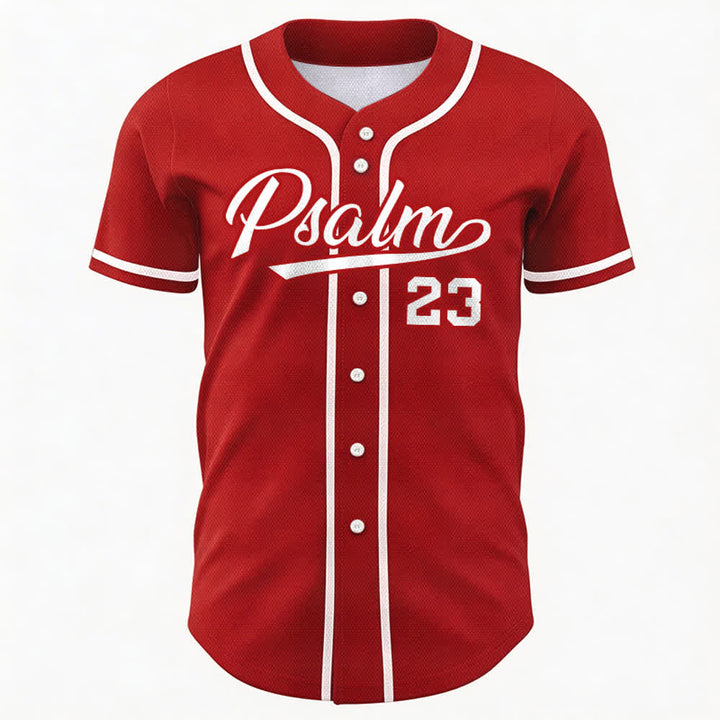 Maglia da baseball unisex Christianartworkshop in stile retrò sportivo con il Salmo 23 - image 22