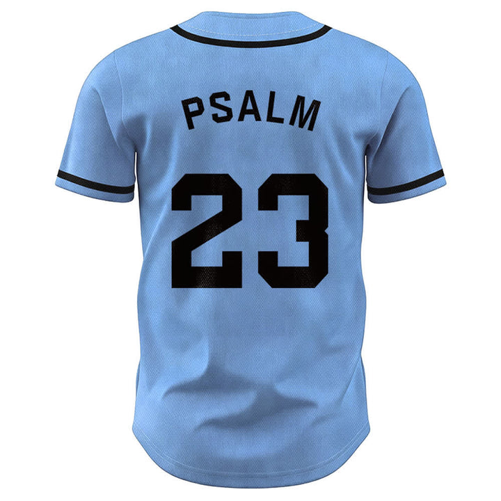 Maglia da baseball unisex Christianartworkshop in stile retrò sportivo con il Salmo 23 - image 37