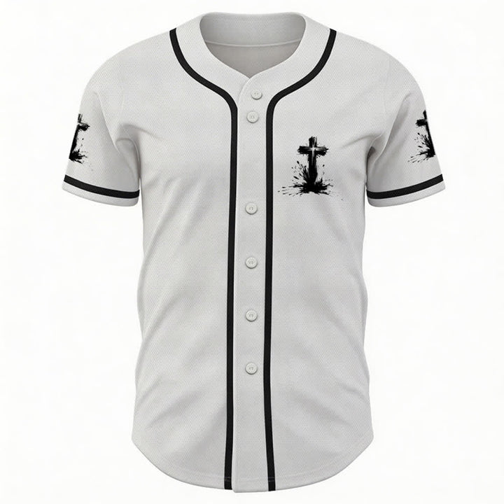 Christianartworkshop Non tutti i supereroi indossano mantelli Maglia da baseball unisex con croce - image 2