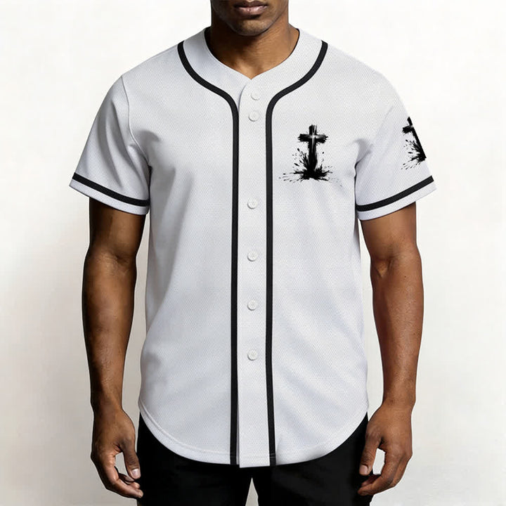 Christianartworkshop Non tutti i supereroi indossano mantelli Maglia da baseball unisex con croce - image 6