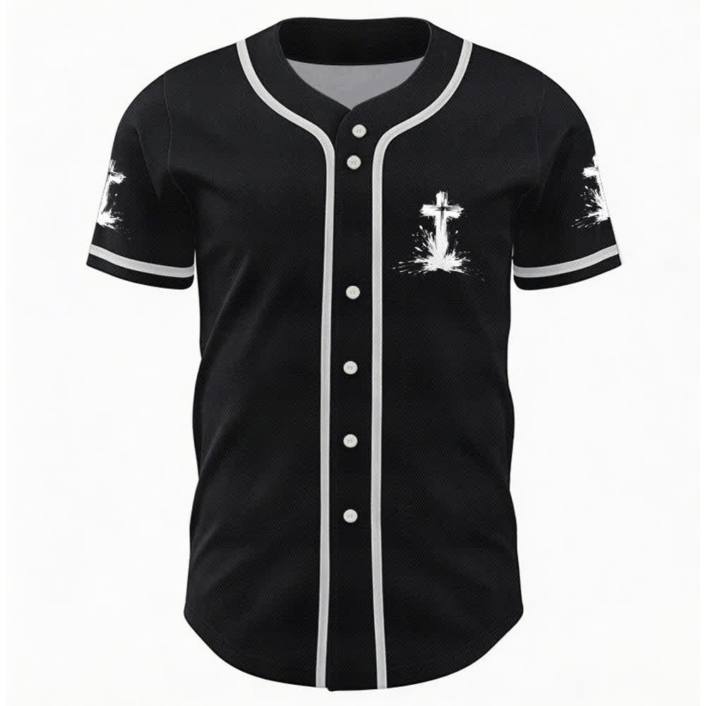 Christianartworkshop Non tutti i supereroi indossano mantelli Maglia da baseball unisex con croce - image 9