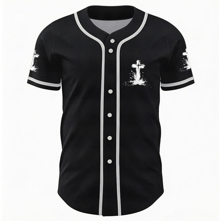 Christianartworkshop Non tutti i supereroi indossano mantelli Maglia da baseball unisex con croce - image 9