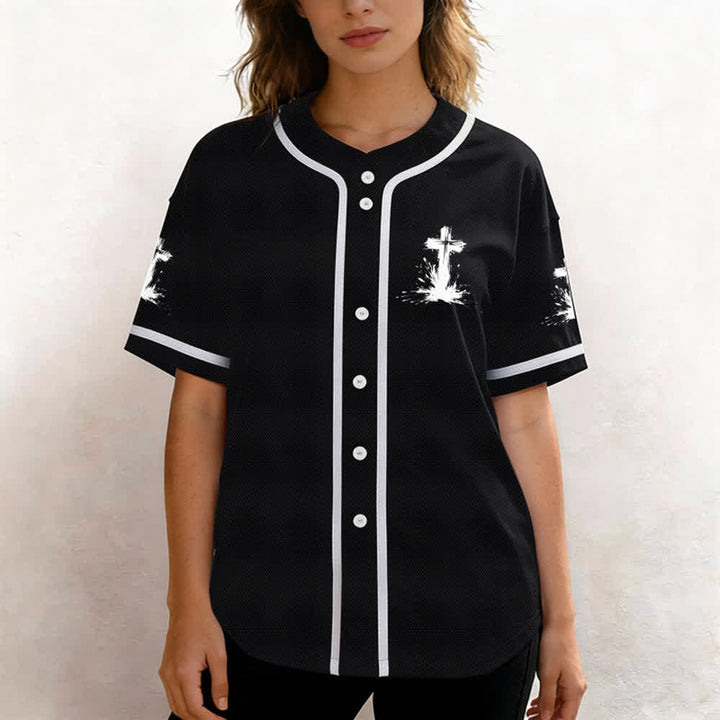 Christianartworkshop Non tutti i supereroi indossano mantelli Maglia da baseball unisex con croce - image 13