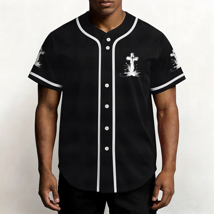 Christianartworkshop Non tutti i supereroi indossano mantelli Maglia da baseball unisex con croce - image 11