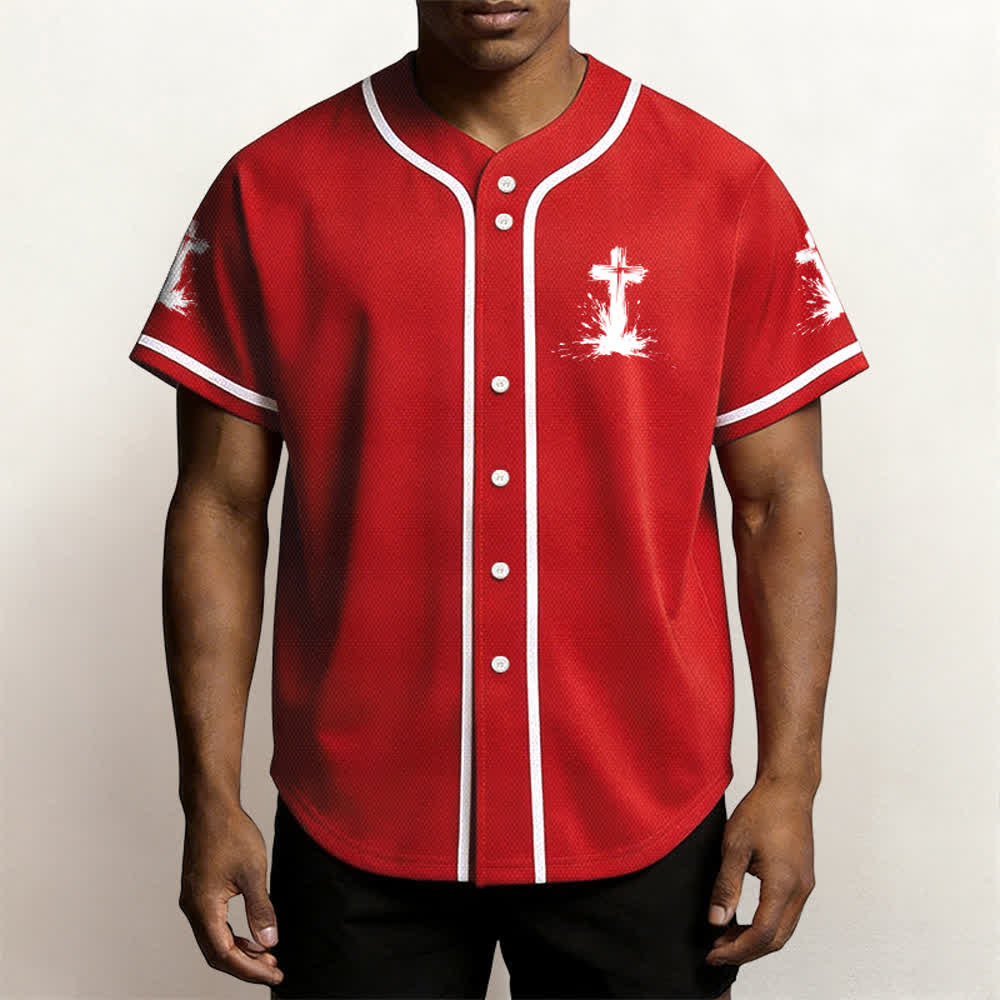 Christianartworkshop Non tutti i supereroi indossano mantelli Maglia da baseball unisex con croce - image 20