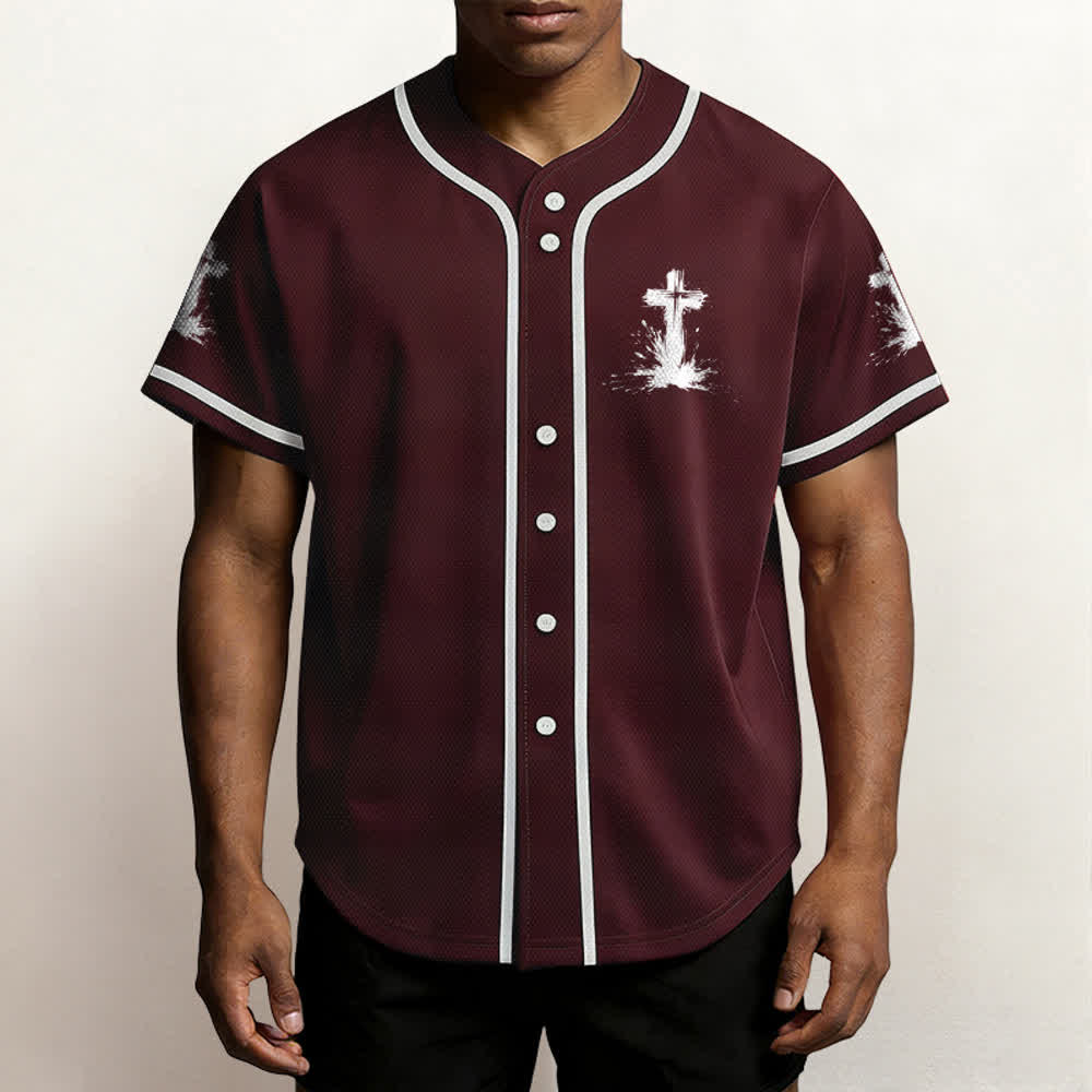 Christianartworkshop Non tutti i supereroi indossano mantelli Maglia da baseball unisex con croce - image 27