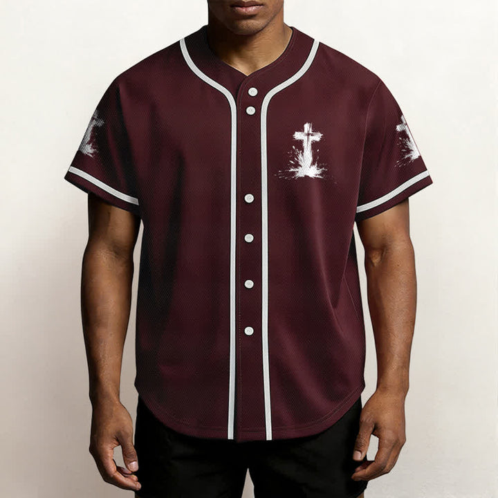 Christianartworkshop Non tutti i supereroi indossano mantelli Maglia da baseball unisex con croce - image 27