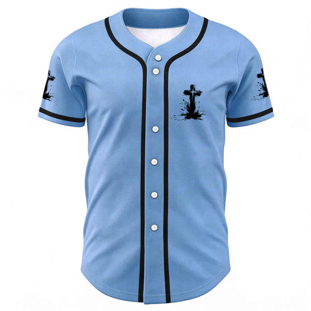 Christianartworkshop Non tutti i supereroi indossano mantelli Maglia da baseball unisex con croce - image 30